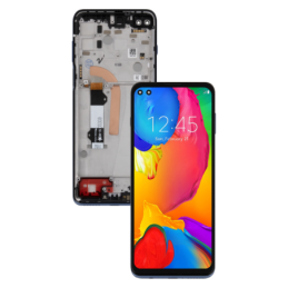 MOTOROLA MOTO G100 WYŚWIETLACZ LCD EKRAN RAMKA NIEBIESKA