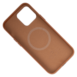 IPHONE 13 PRO MAX ETUI LEATHER CASE SADDLE BROWN