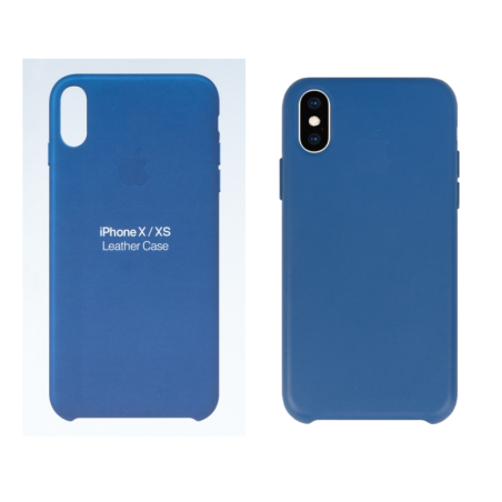 IPHONE X XS ETUI LEATHER CASE COSMOS BLUE