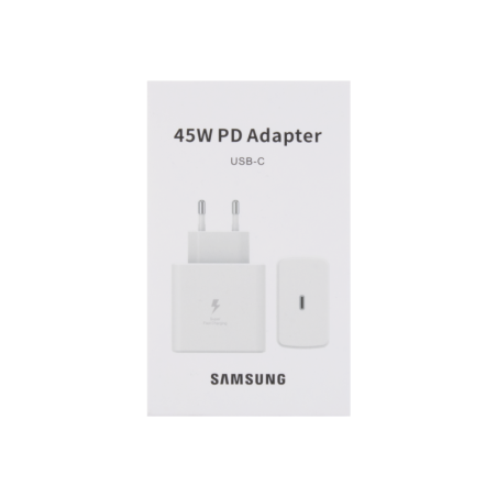 SAMSUNG KOSTKA ŁADOWARKA SIECIOWA USB-C 45W BIAŁA