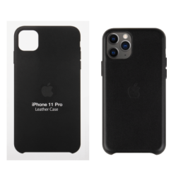 IPHONE 11 PRO ETUI LEATHER CASE BLACK