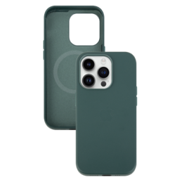 IPHONE 14 PRO ETUI LEATHER CASE FOREST GREEN