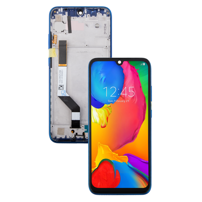 XIAOMI REDMI NOTE 7 REDMI NOTE 7 PRO WYŚWIETLACZ LCD EKRAN RAMKA NIEBIESKA