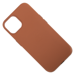 IPHONE 14 ETUI LEATHER CASE SADDLE BROWN