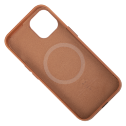 IPHONE 14 ETUI LEATHER CASE SADDLE BROWN