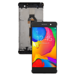 SONY XPERIA XA WYŚWIETLACZ LCD EKRAN RAMKA SZARA