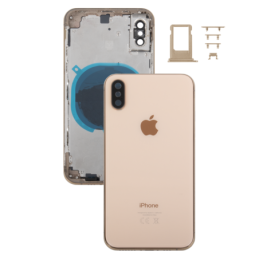 IPHONE XS OBUDOWA KORPUS RAMKA ZŁOTY