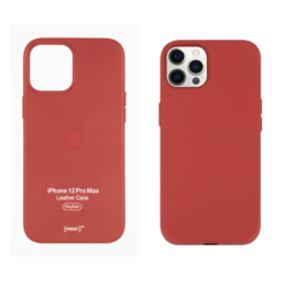 IPHONE 12 PRO MAX ETUI LEATHER CASE RED