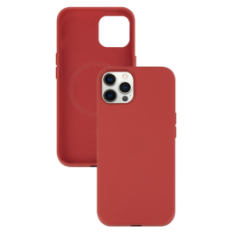 IPHONE 12 PRO MAX ETUI LEATHER CASE RED