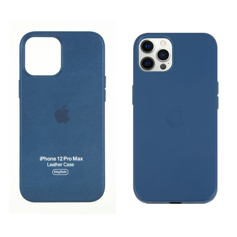 IPHONE 12 PRO MAX ETUI LEATHER CASE COSMOS BLUE