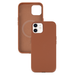 IPHONE 12 MINI ETUI LEATHER CASE SADDLE BROWN