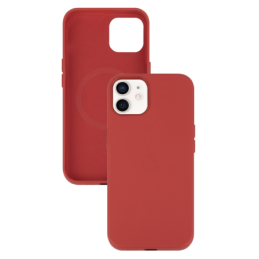 IPHONE 12 12 PRO ETUI LEATHER CASE RED