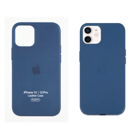 IPHONE 12 12 PRO ETUI LEATHER CASE COSMOS BLUE