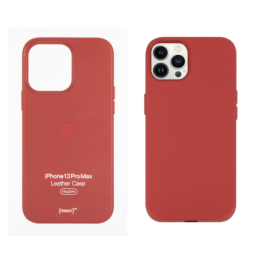 IPHONE 13 PRO MAX ETUI LEATHER CASE RED