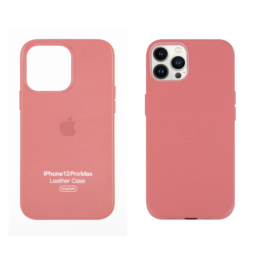 IPHONE 13 PRO MAX ETUI LEATHER CASE PEONY PINK