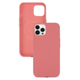 IPHONE 13 PRO MAX ETUI LEATHER CASE PEONY PINK