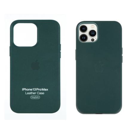 IPHONE 13 PRO MAX ETUI LEATHER CASE FOREST GREEN