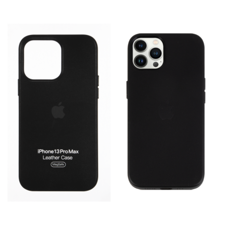 IPHONE 13 PRO MAX ETUI LEATHER CASE BLACK