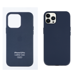 IPHONE 13 PRO ETUI LEATHER CASE MIDNIGHT BLUE