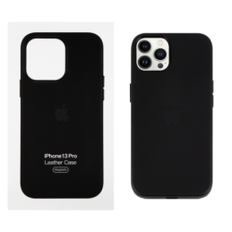 IPHONE 13 PRO ETUI LEATHER CASE BLACK