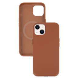 IPHONE 13 ETUI LEATHER CASE SADDLE BROWN