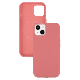 IPHONE 13 ETUI LEATHER CASE PEONY PINK