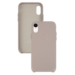 IPHONE XR ETUI LEATHER CASE TAUPE