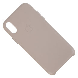 IPHONE XR ETUI LEATHER CASE TAUPE