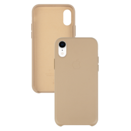 IPHONE XR ETUI LEATHER CASE TAN