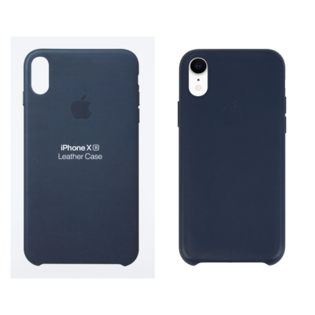 IPHONE XR ETUI LEATHER CASE MIDNIGHT BLUE