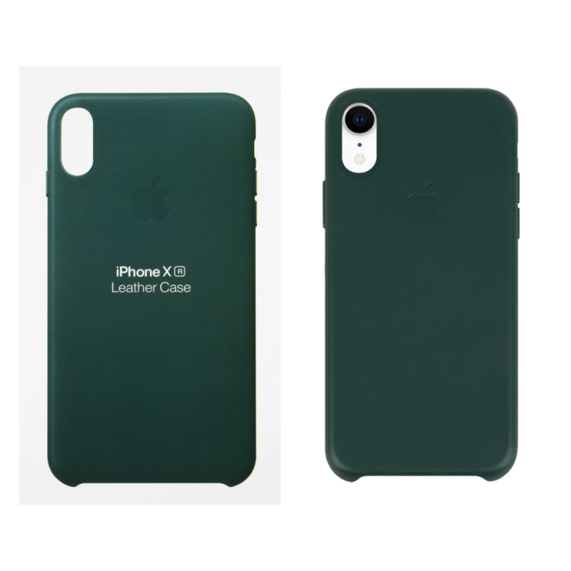 IPHONE XR ETUI LEATHER CASE FOREST GREEN