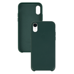 IPHONE XR ETUI LEATHER CASE FOREST GREEN