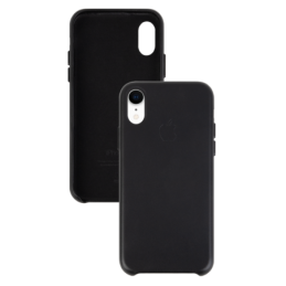 IPHONE XR ETUI LEATHER CASE BLACK