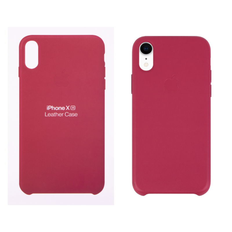 IPHONE XR ETUI LEATHER CASE BERRY