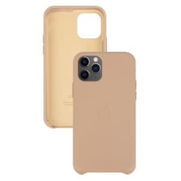 IPHONE 11 PRO MAX ETUI LEATHER CASE TAN