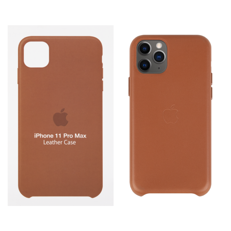 IPHONE 11 PRO MAX ETUI LEATHER CASE SADDLE BROWN