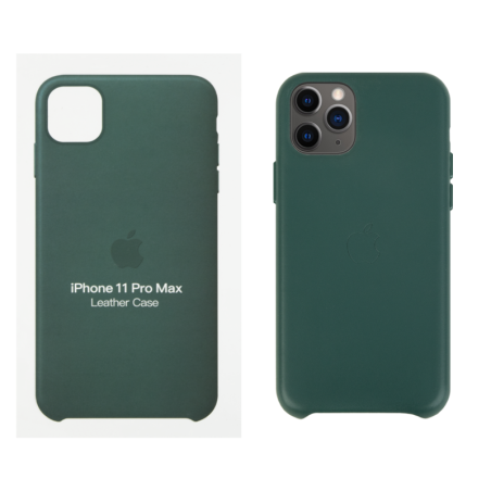 IPHONE 11 PRO MAX ETUI LEATHER CASE FOREST GREEN