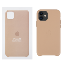 IPHONE 11 ETUI LEATHER CASE TAN