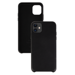 IPHONE 11 ETUI LEATHER CASE BLACK