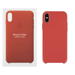 IPHONE XS MAX ETUI LEATHER CASE RED