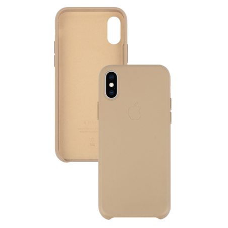 IPHONE XS MAX ETUI LEATHER CASE GOLDEN