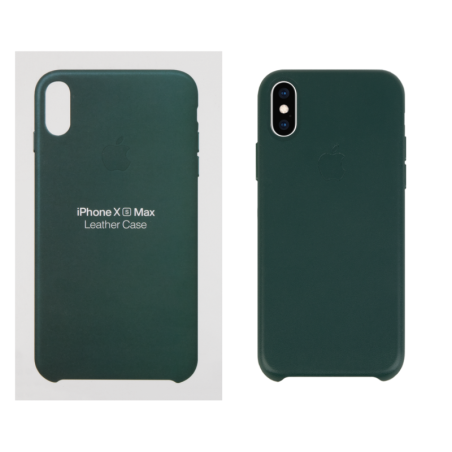 IPHONE XS MAX ETUI LEATHER CASE FOREST GREEN