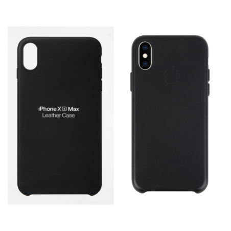 IPHONE XS MAX ETUI LEATHER CASE BLACK