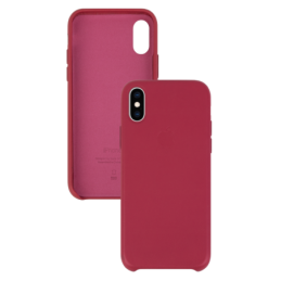 IPHONE XS MAX ETUI LEATHER CASE BERRY