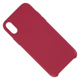 IPHONE XS MAX ETUI LEATHER CASE BERRY