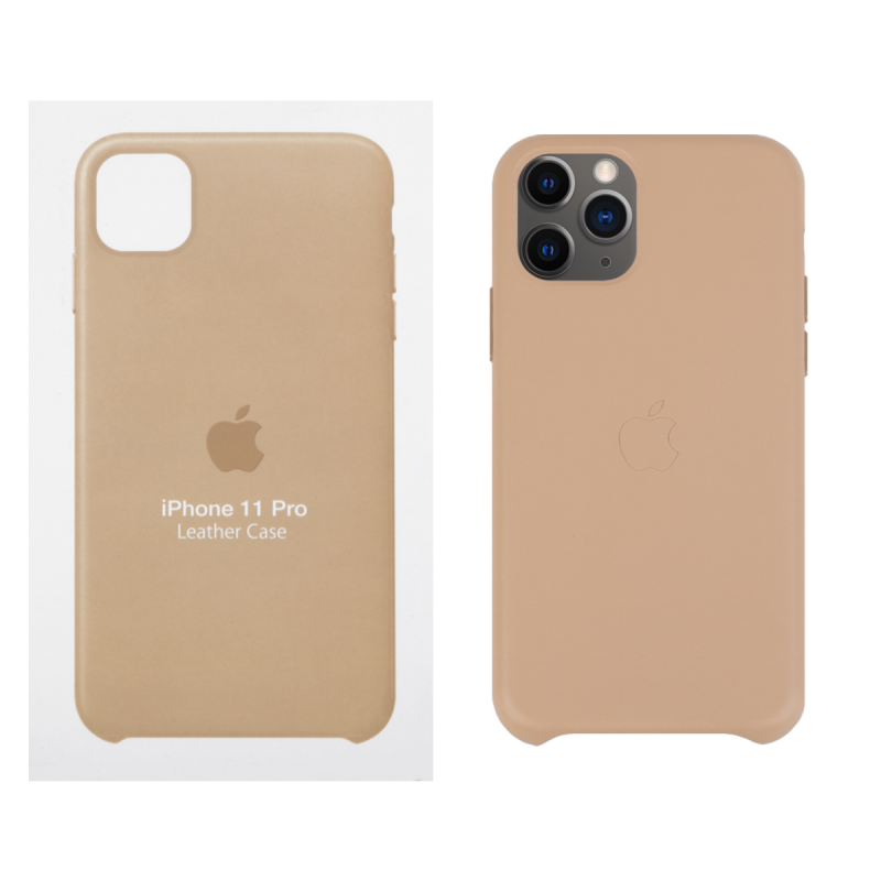 IPHONE 11 PRO ETUI LEATHER CASE TAN