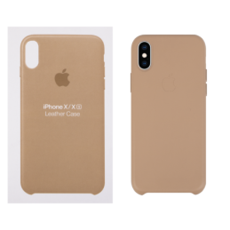 IPHONE X XS ETUI LEATHER CASE TAN