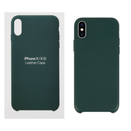 IPHONE X XS ETUI LEATHER CASE FOREST GREEN