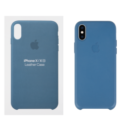 IPHONE X XS ETUI LEATHER CASE CAPE COD BLUE