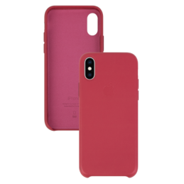 IPHONE X XS ETUI LEATHER CASE BERRY